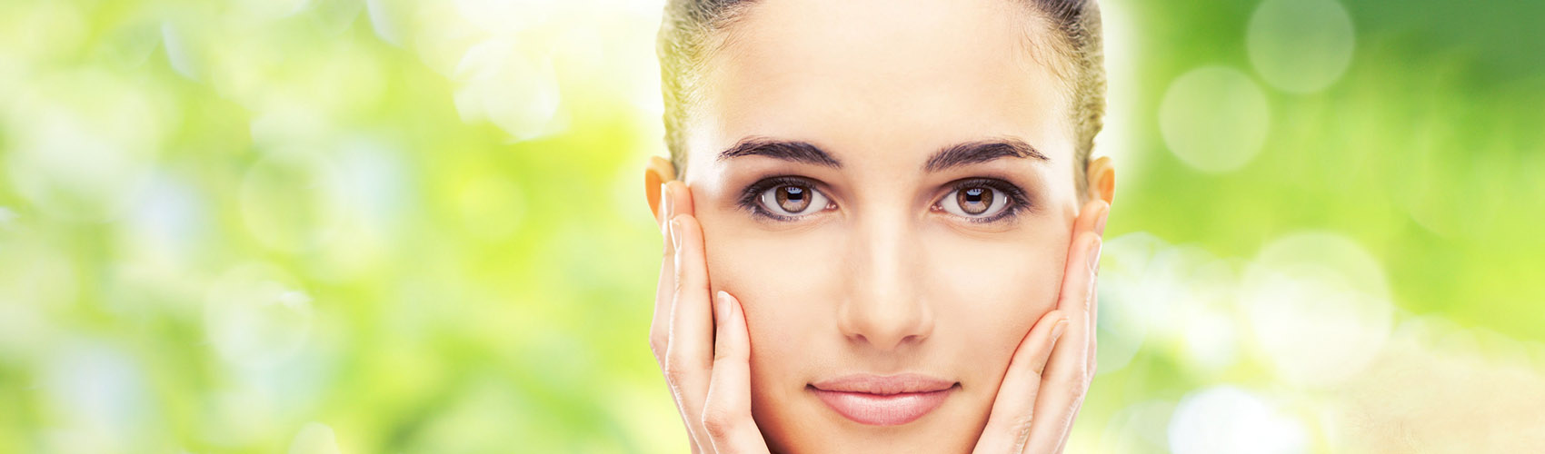 Close up woman's face